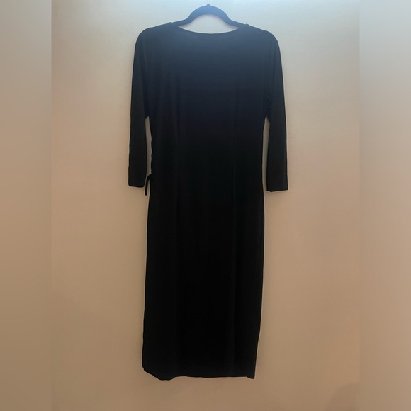 Bianca Nygard Black faux wrap dress with adjustable tie - Picture 2 of 5